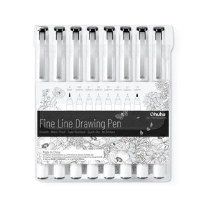 Ohuhu- Fineliner Drawing Pen- Set of 8Pen- 01080057