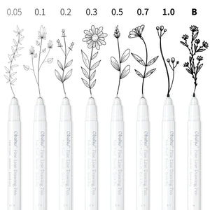 Ohuhu- Fineliner Drawing Pen- Set of 8Pen- 01080057