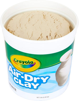 Crayola- Air Dry Clay Bucket- White- 2.26kg- 01330795