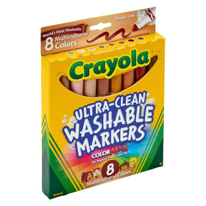 Crayola - Markers, Washable Broad Line Markers, 8 markers- 01330739