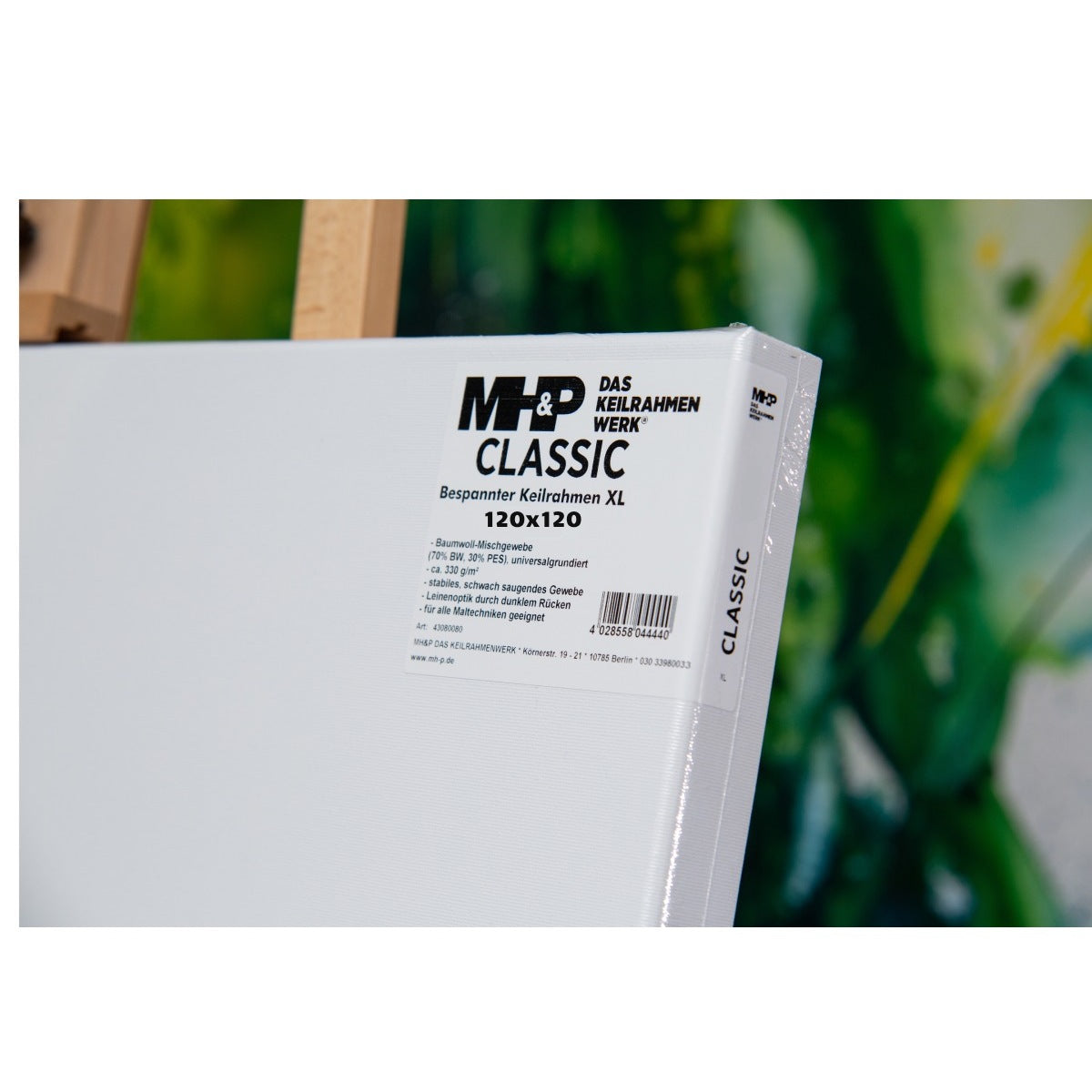 MH P Canvas 120 x 120 cm stretcher frame Classic Basic cotton