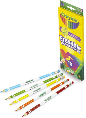 Crayola Erasable Colored Pencils Set 10 Colored  - 01210095