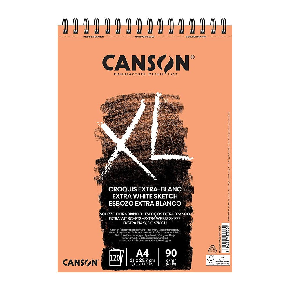 CANSON Books XL AQUARELLE - carnet de dessin - A4 - 20 feuilles