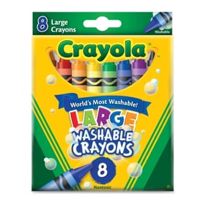 Crayola Washable Large Crayons Set 8ct Set 2pc - 01350381