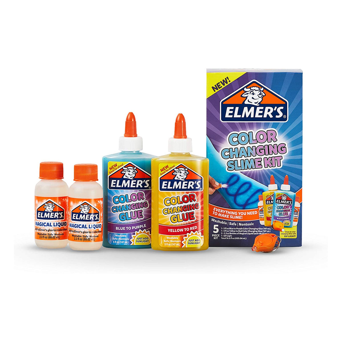 Elmer’s Metallic Slime Activator | Magical Liquid Glue Slime Activator,  65g. B