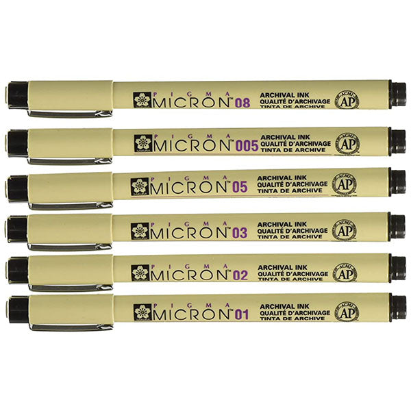 Sakura Pigma Micron Fineliner Pen Set – Artiful Boutique