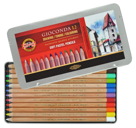 Koh-I-Noor : Gioconda 8829 : Soft Artist Pastel Pencils : Set Of