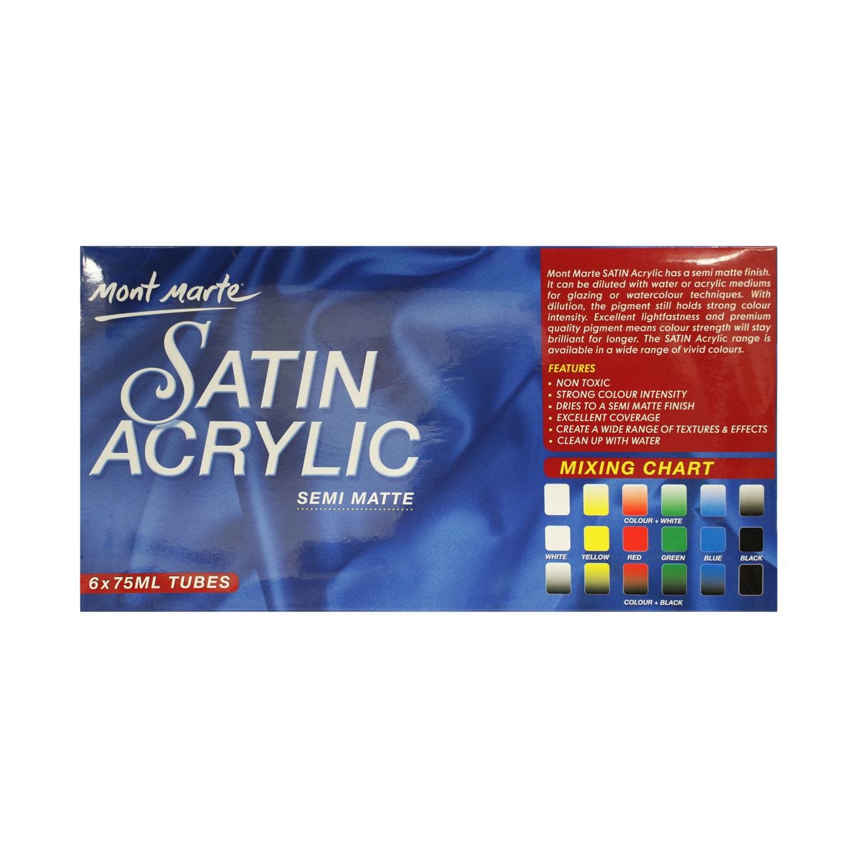 Satin Acrylic Paint Premium 75ml (2.5 US fl.oz) Tube - Yellow Pink